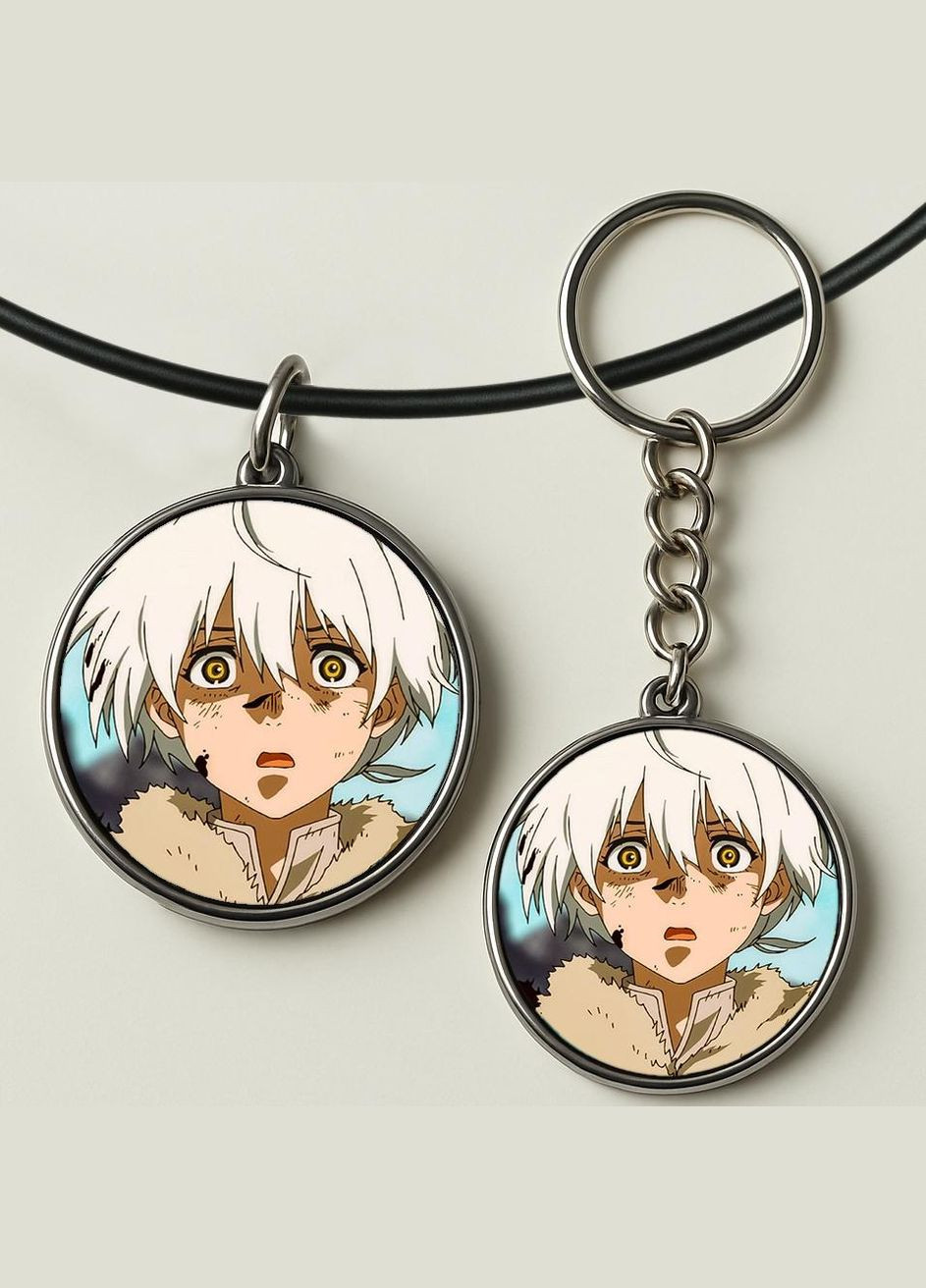 Набор подвеска (кулон) и брелок Аниме Тебе, бессмпертный #01 (подарочный набор) No Brand (332633779)