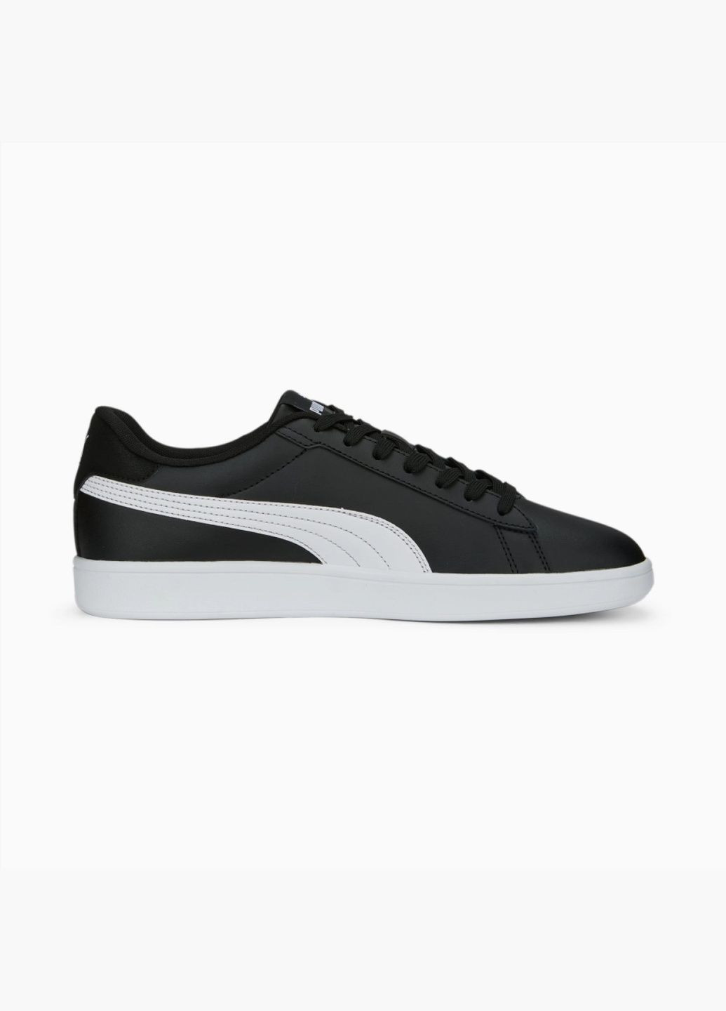 Чорні всесезонні кросівки smash 3.0 l sneakers black 390987-04 Puma