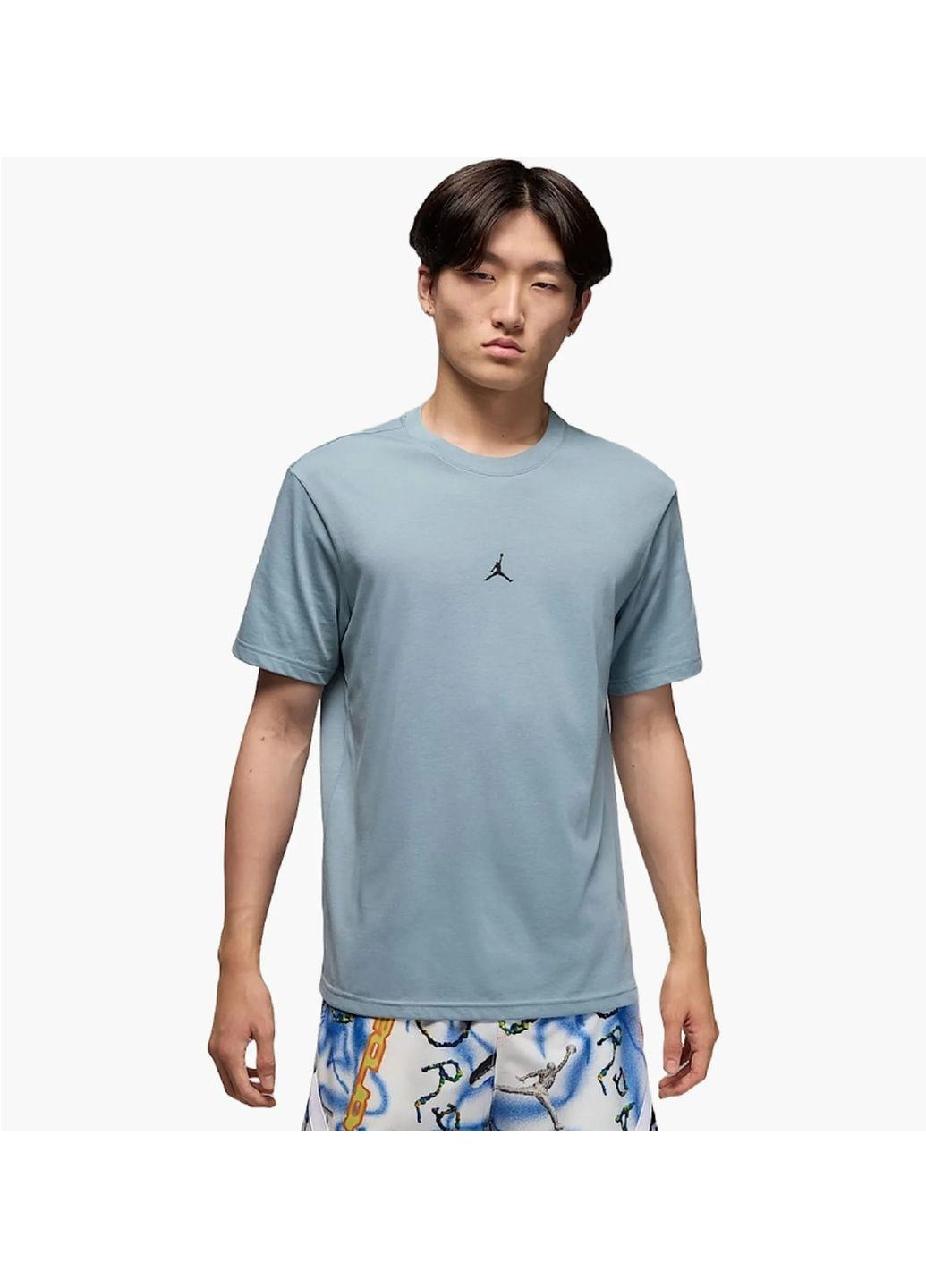 Серая мужская футболка df sprt jumpman ss crew grey Air Jordan