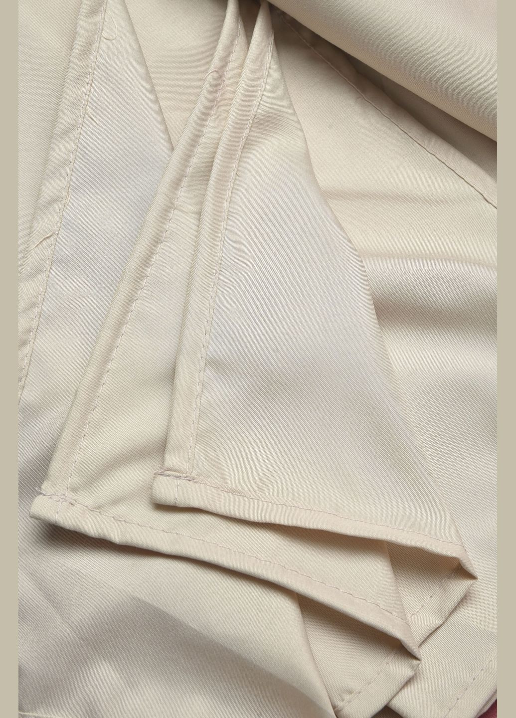 Комплект постільної білизни євро однотонний бежевого кольору Let's Shop (317241578)