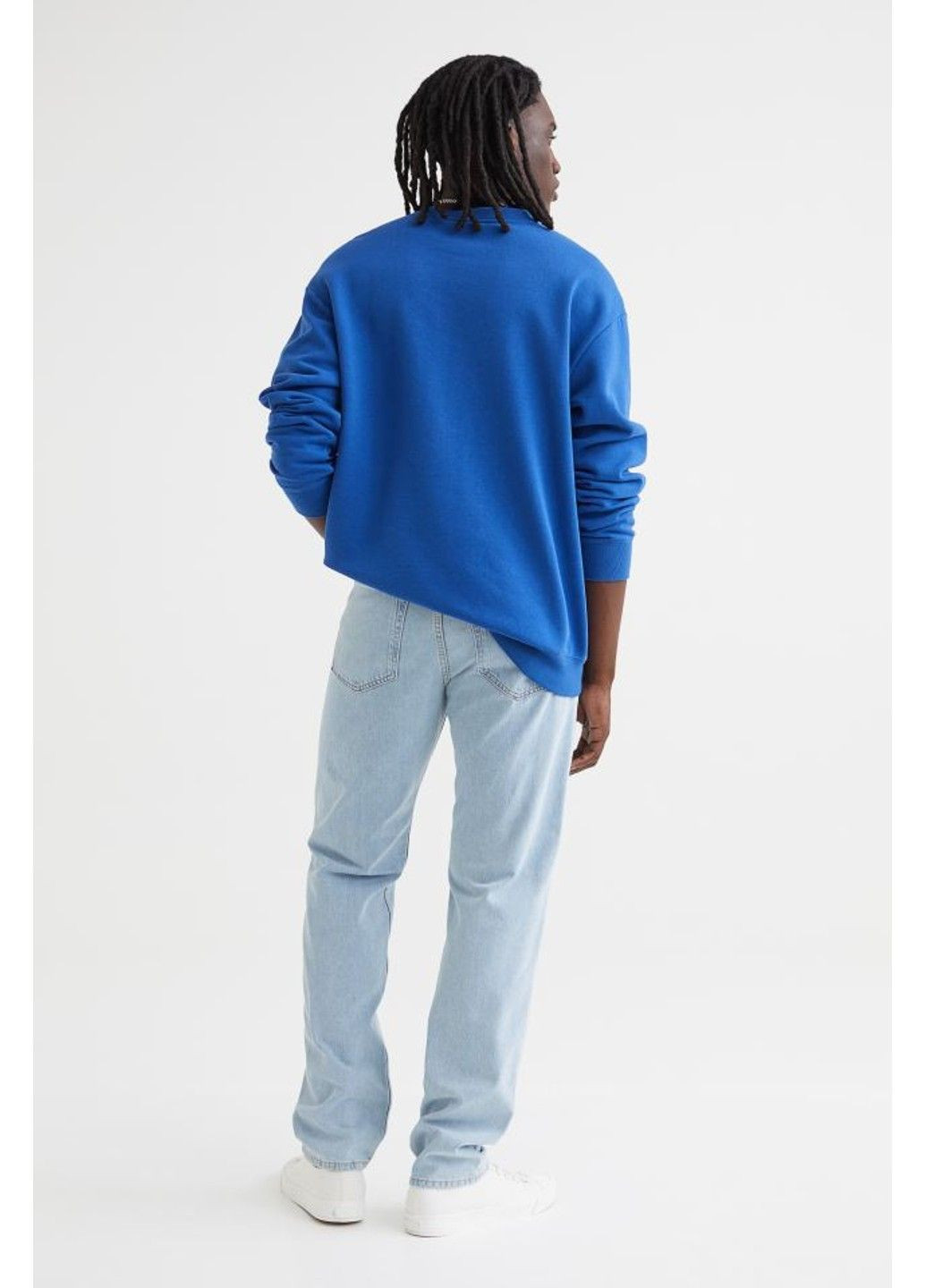 Светло-голубые повседневный демисезонные брюки H&M