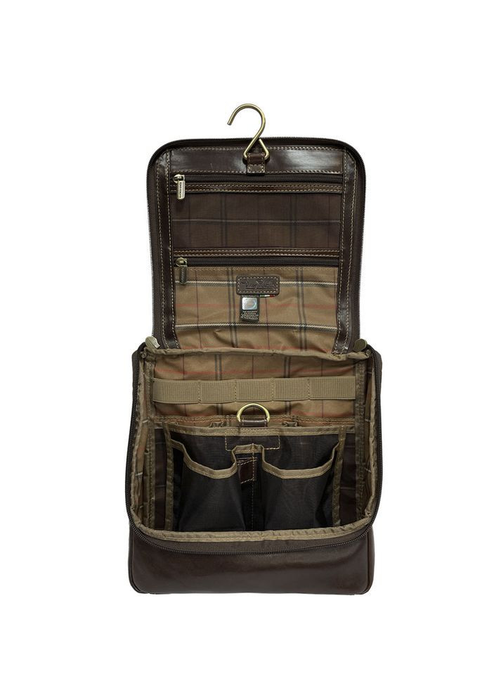 Коричнева шкіряна косметичка-несесер Italico 8220 moro Tony Perotti (303830875)