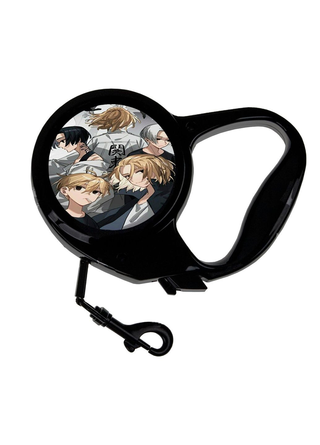 Повідець-рулетка для тварин із принтом Аніме Томо дівчина #0005 3 м чорний No Brand (309159896)