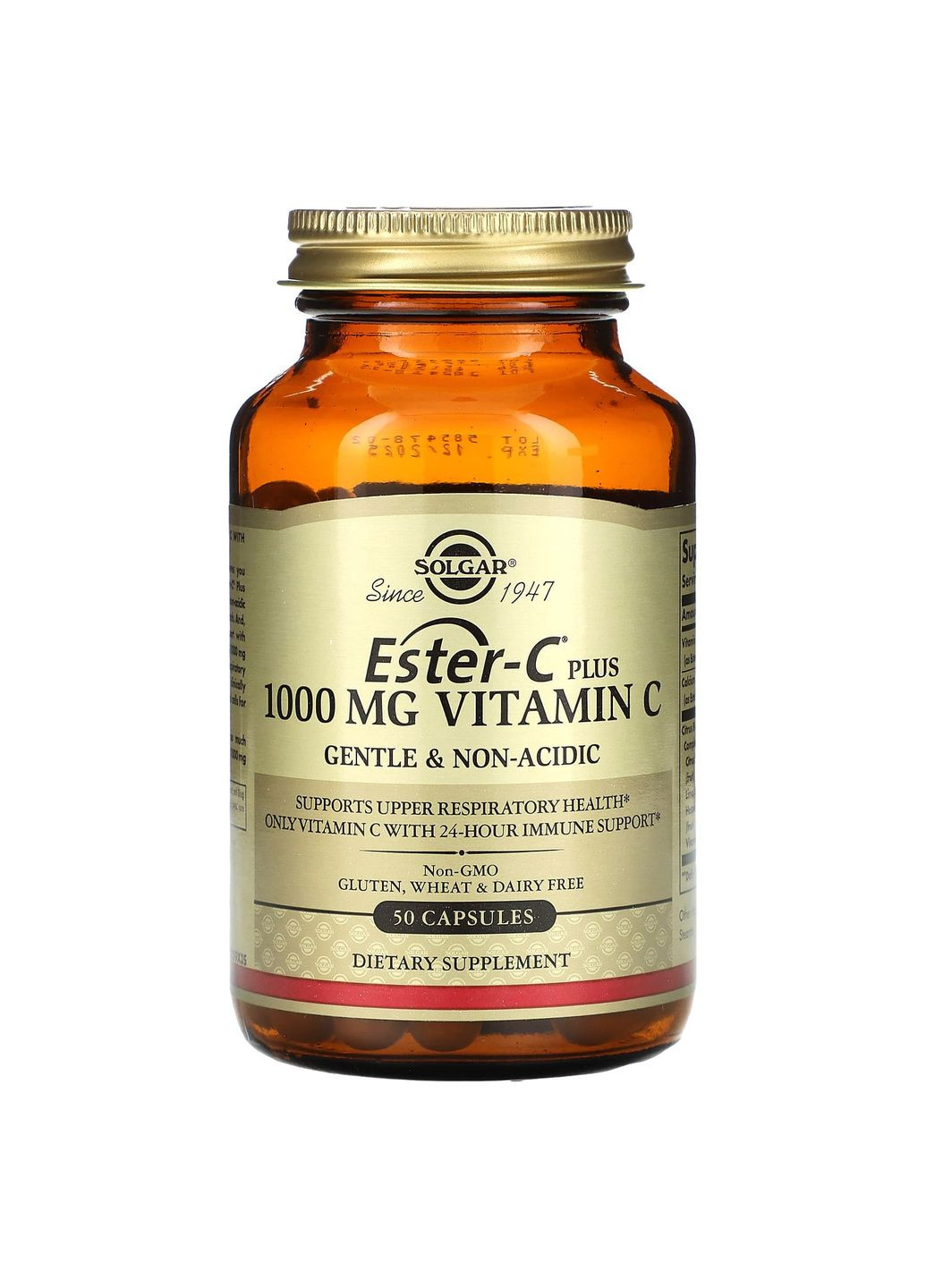 Витамин С эстер плюс, Ester-C Plus Vitamin C,, 1000 мг, 50 капсул Solgar (351383749)