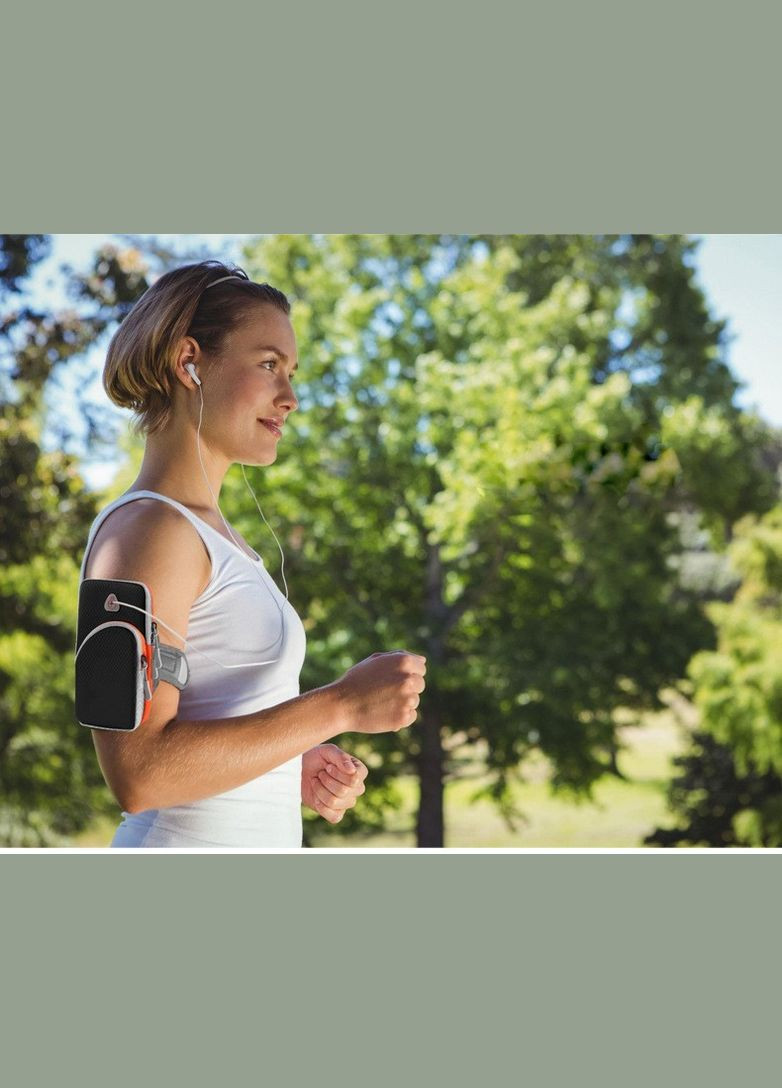 Сумка для бега Сумка - чехол на руку с 2 карманами Psheko 19х9.5 см Черная (SL050344) No Brand (329444066)