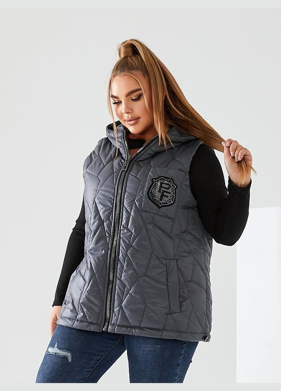 Жіноча жилетка з капюшоном колір м'ята New Trend (304988977)