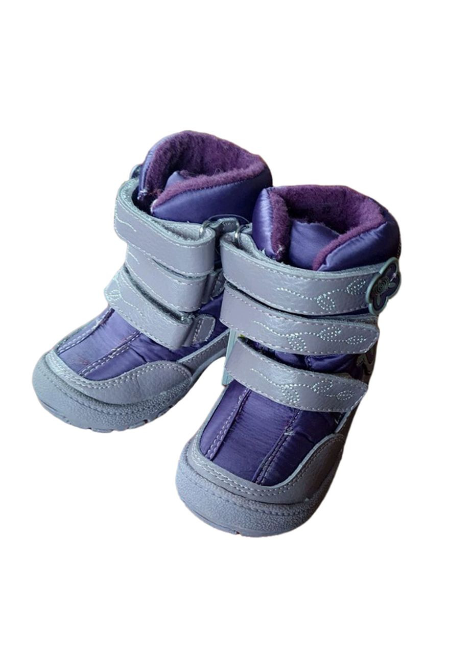 Фиолетовые осенние ботинки для девочки bg005 фиолетовые B&G