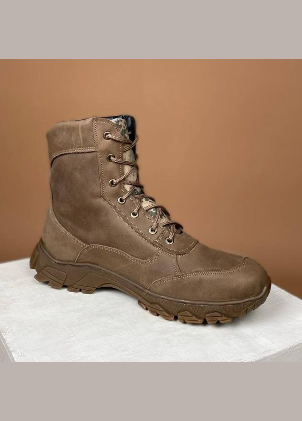 Зимові Чоловічі Тактичні Берці. 36-50р Койот. Натуральна гідрофобна шкіра! MBZM-1006 No Brand (301138753)