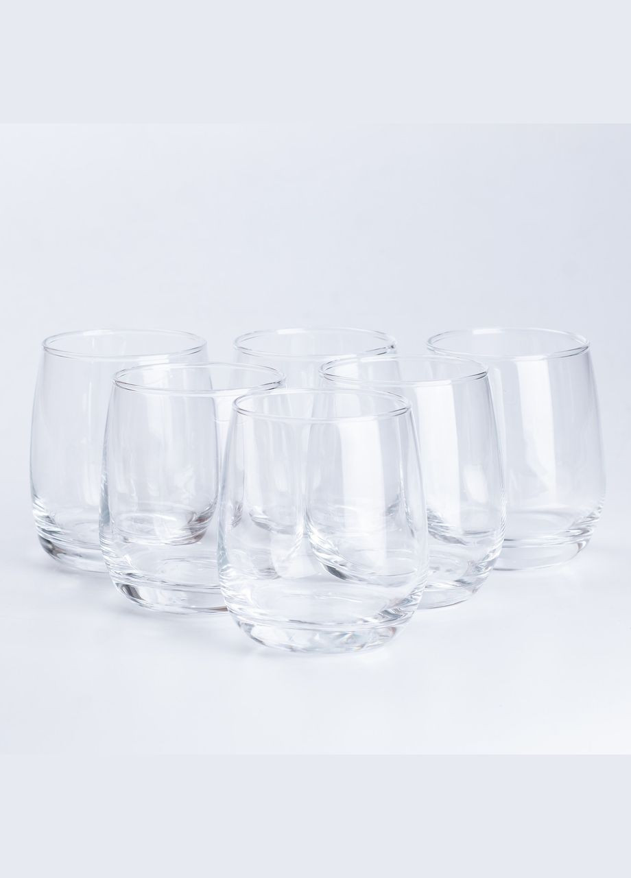 Набор стаканов 6 штук по 350 мл стеклянный прозрачный HP559 TS Kitchen (305389650)
