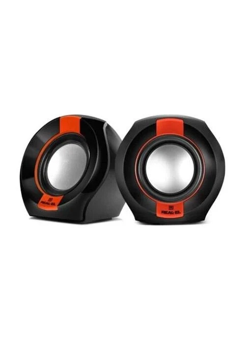 Колонки 2.0 S-50, 2 x 3 Вт, пластиковый корпус, питание от USB S-50 Real-El (395347699)