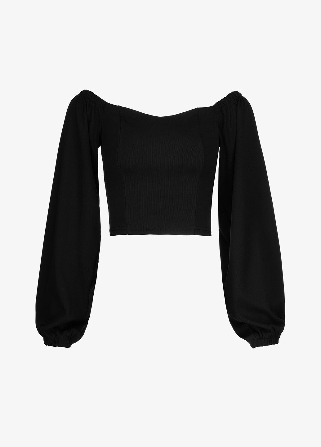 Чёрная блуза однотонная женская 2401 черный shop (2000990396587) On me