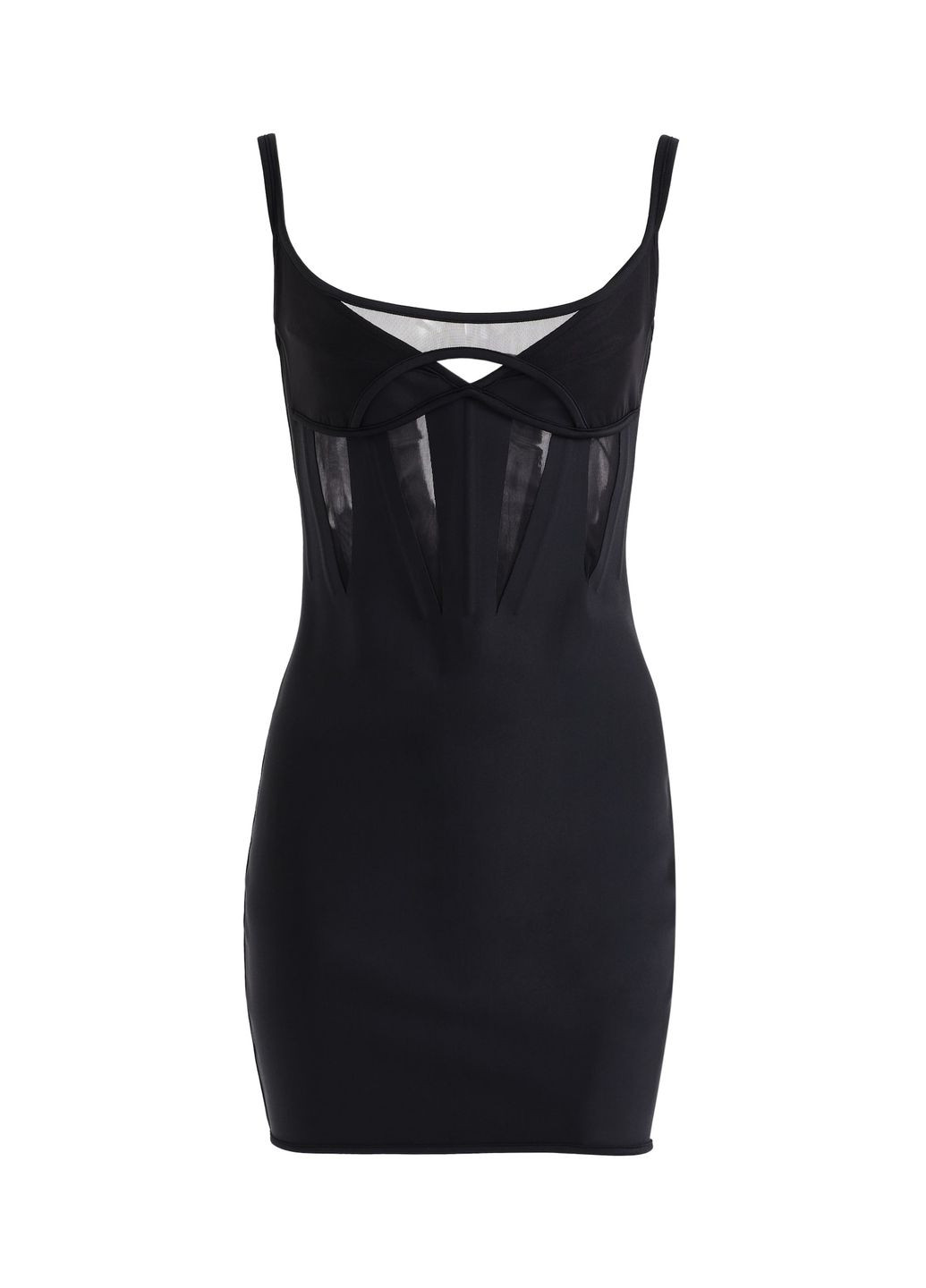 Черное кэжуал платье H&M однотонное