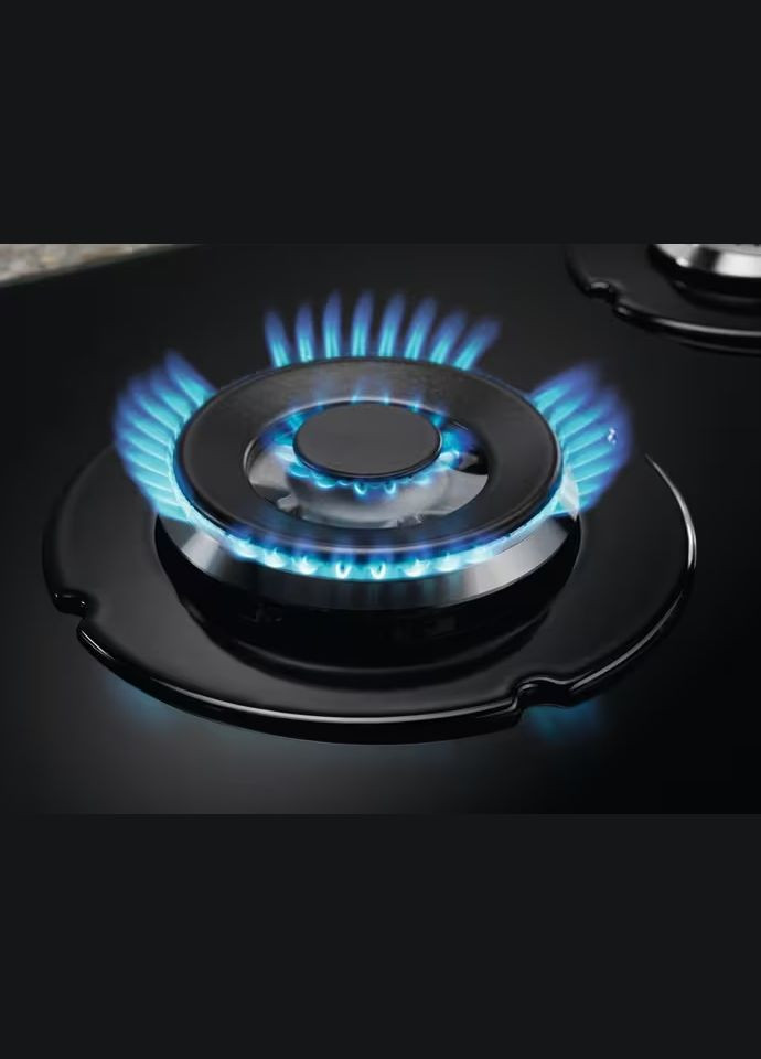 Варильна поверхня газова на склі, 60см, чавун, Electrolux (314750123)