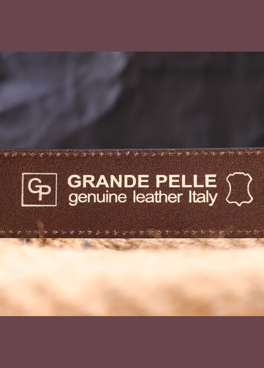 Чоловічий ремінь шкіряний 21462 Grande Pelle (302972186)