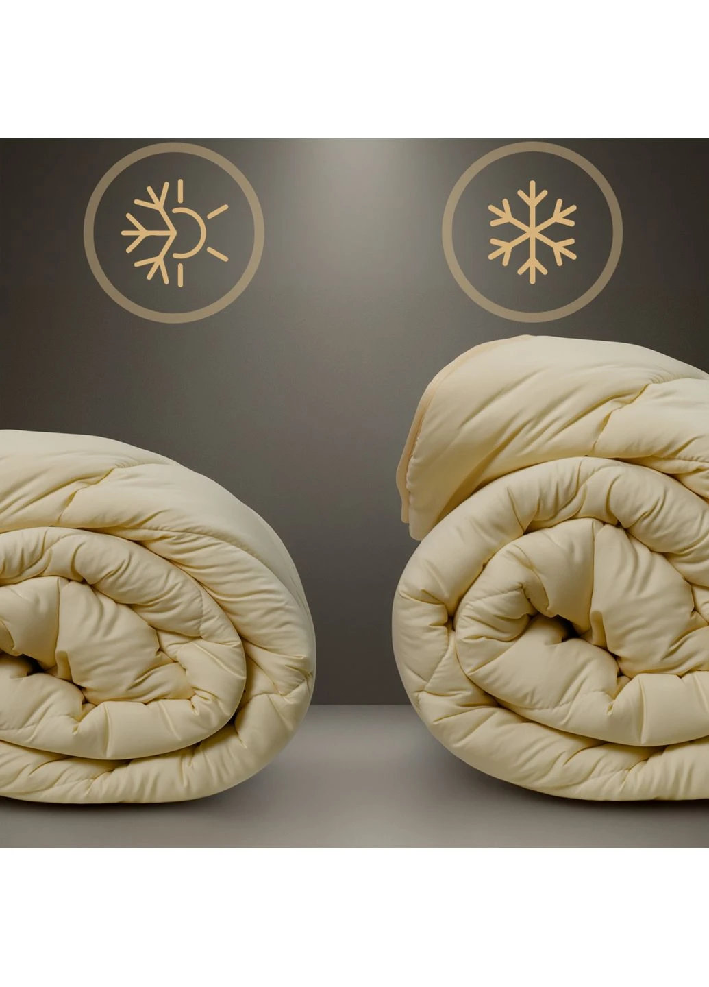 Ковдра антиалергенна Eco Light Creamy №1638 Tencel мікросатин (супер тепла) 200*220 Mirson (398953535)