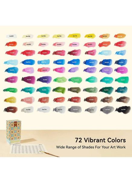 Набір акварельних олівців ACP-003-3872 72шт (LC304158) Arrtx (348058259)