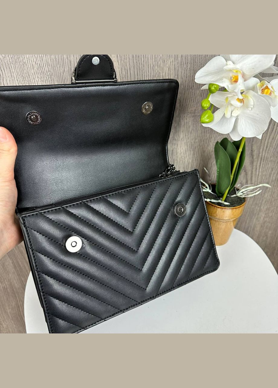 Модная женская мини сумочка на плечо с цепочкой сумка для девушки черная Turkey (340113321)