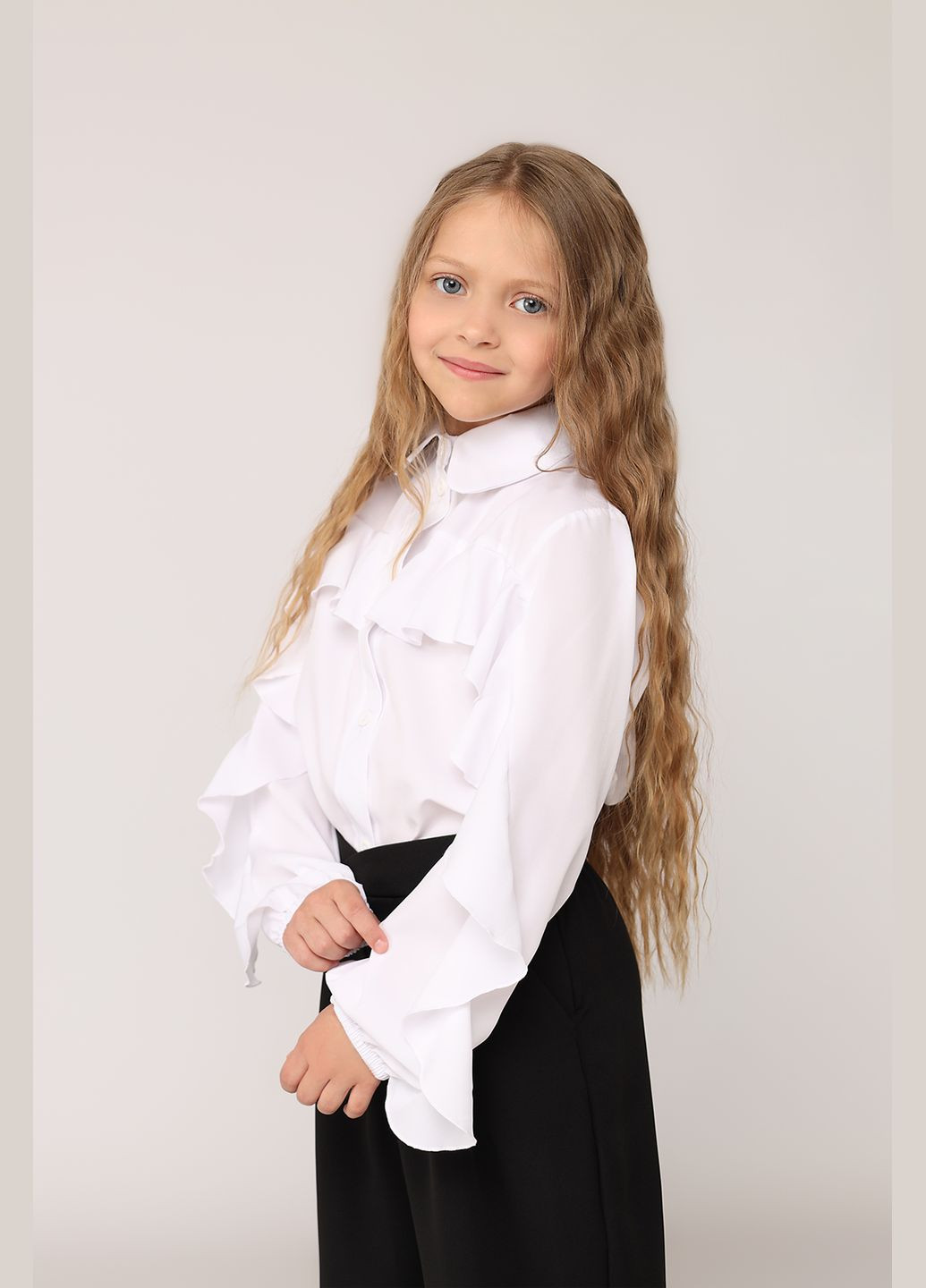 Белая блузка Yuki демисезонная