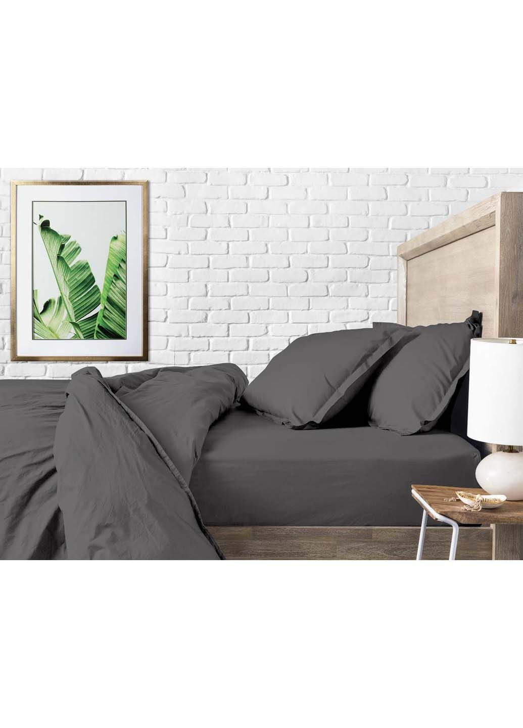 Двуспальная постель с простыней на резинке Smoky CS1 180х220 см Cosas (307385942)