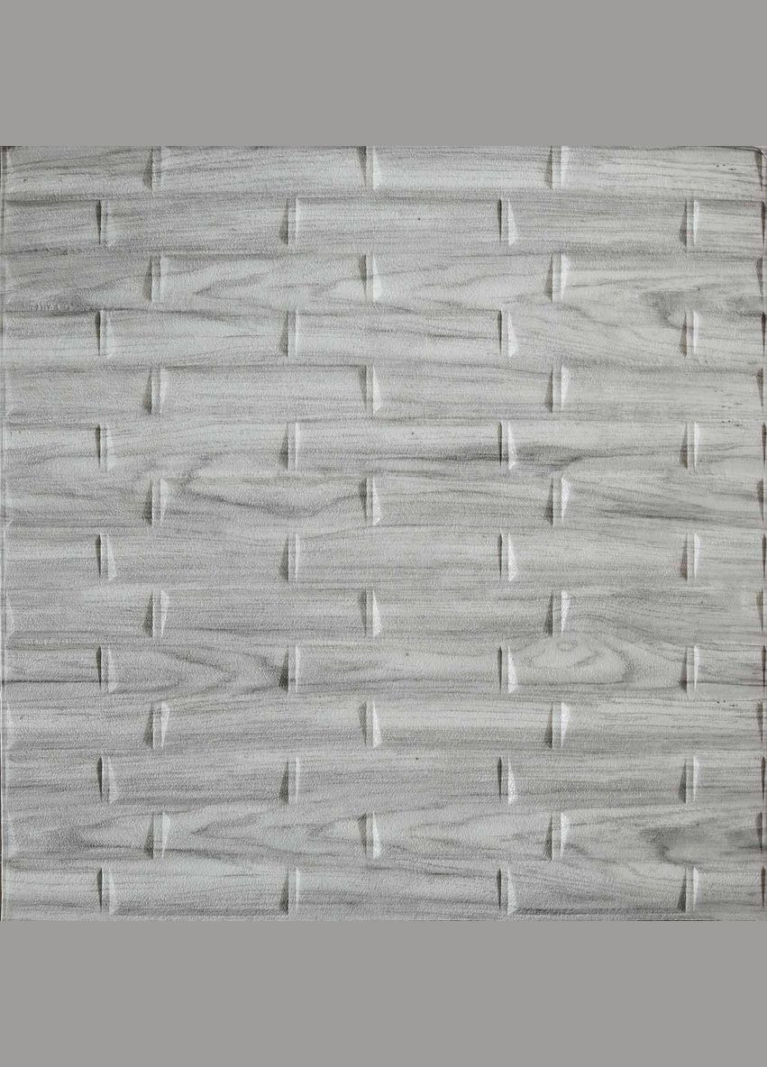 Самоклеюча декоративна 3D панель камінь бамбук 700x700x5 мм Loft Expert (298400474)