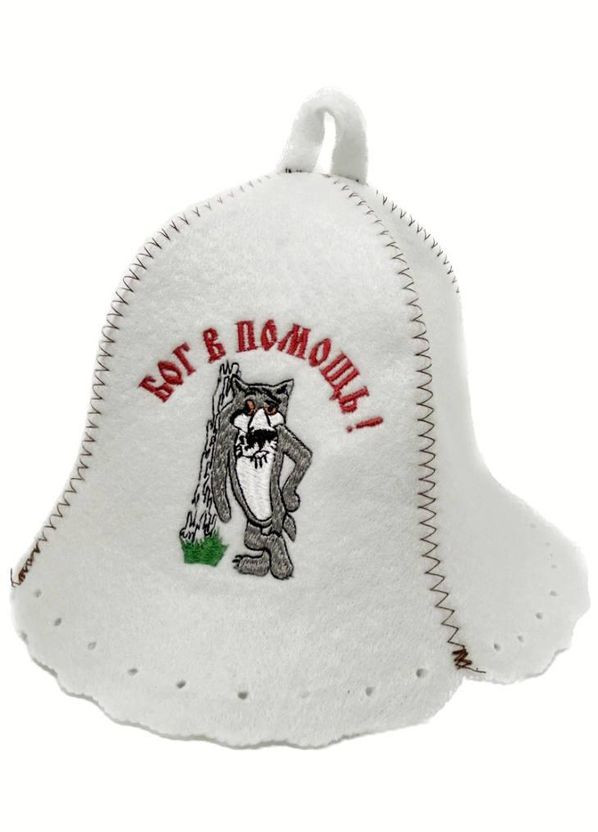 Шапка для лазні та сауни з поліестеру бог в помощь No Brand (371276097)