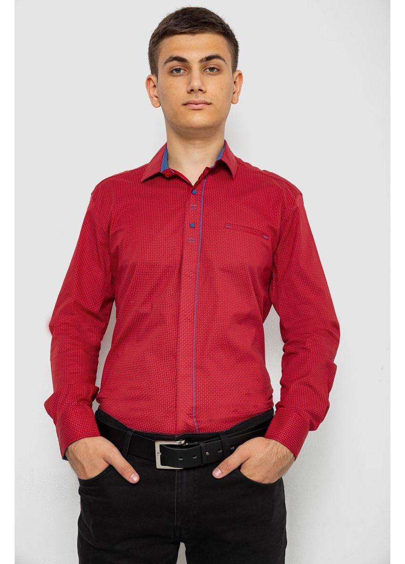 Бордовая рубашка Ager