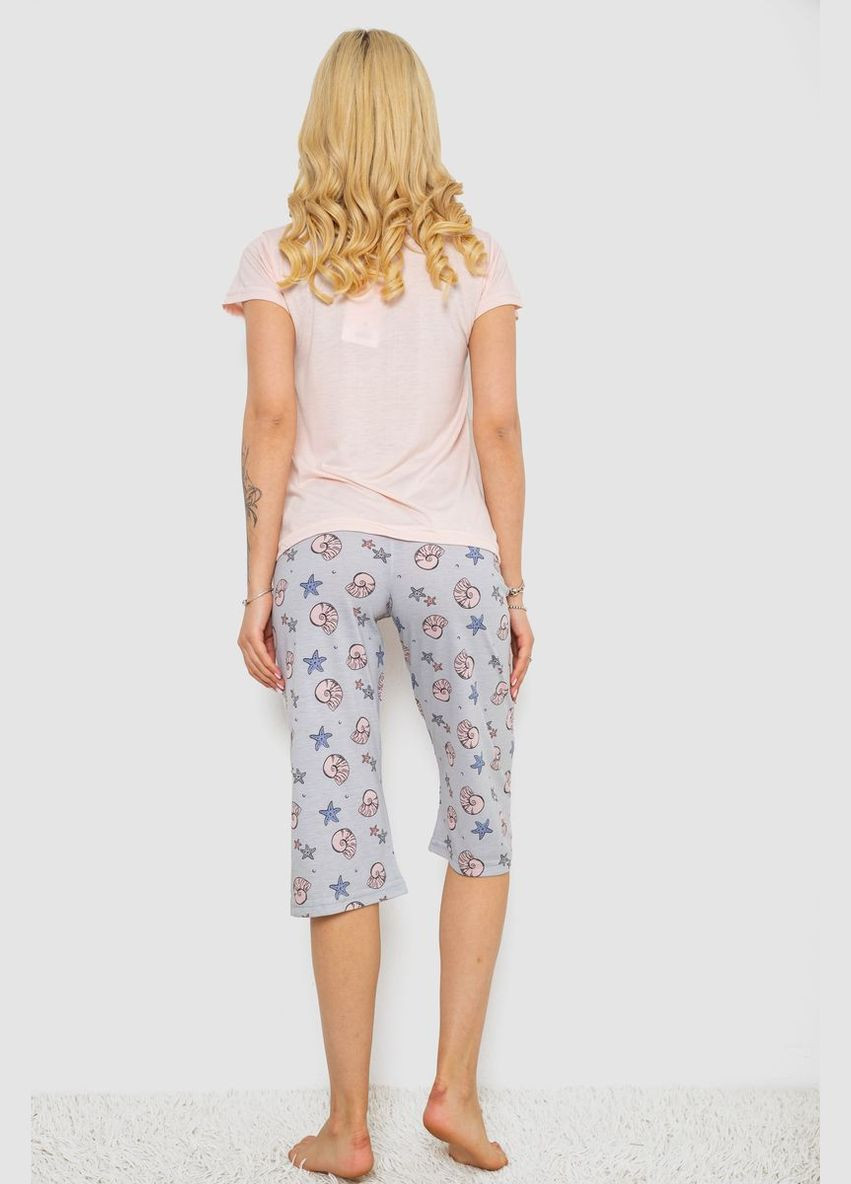Рожева піжама жіноча з принтом,, 243r7132 Ager