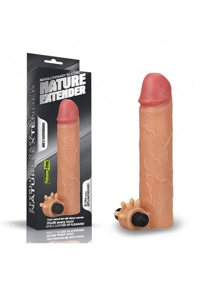 Насадка на член Vibrating Nature Extender Add 2 CherryLove Lovetoy (282710701)