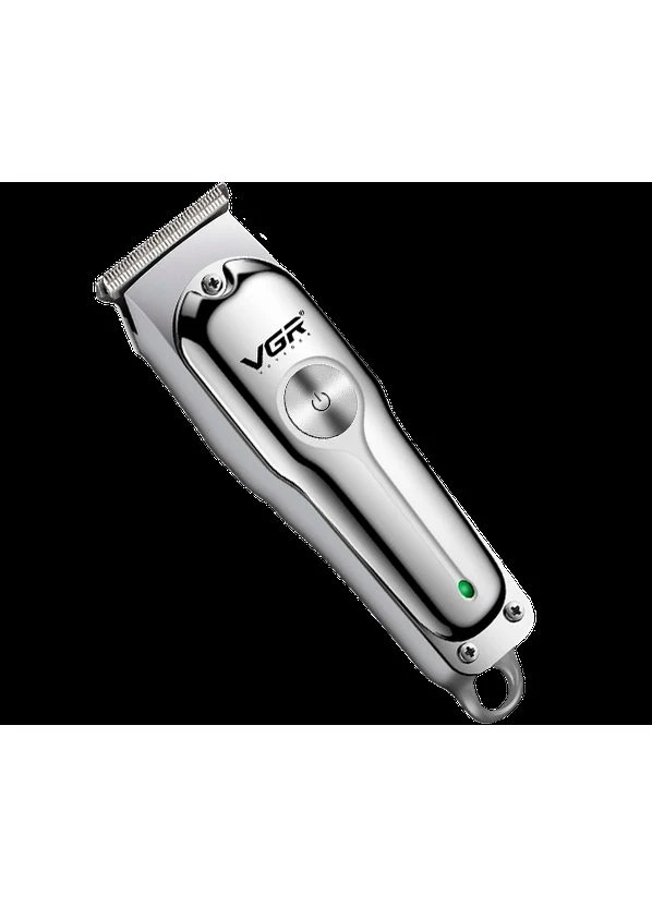 Бездротова машинка для стрижки волосся, вусів та бороди з USB зарядкою V-071 срібляста 5W (24322-V-071_277) VGR (392932547)