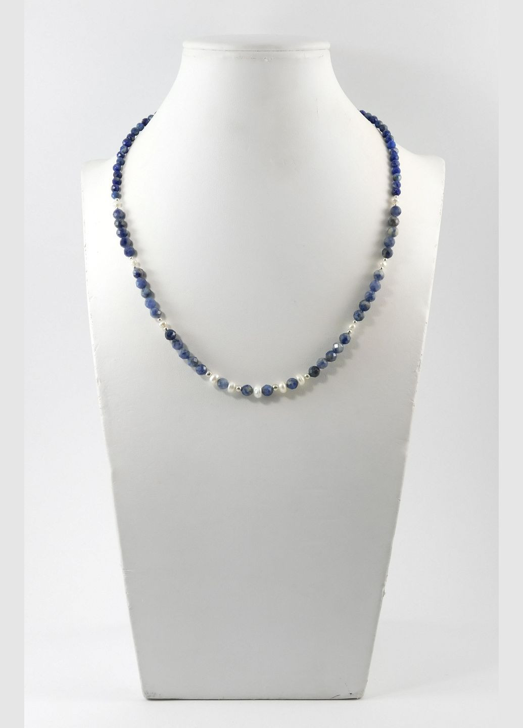 Бусы "Сабина" Содалит, Лазурит, Жемчуг, серебро Fursa fashion (322444460)