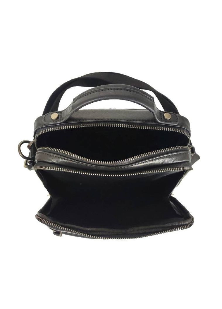 Сумка мужская кожаная черная Tavinchi TV-S010A с ручкой Tiding Bag (314900371)