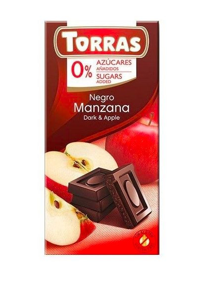 Шоколад С Яблоком Без Сахара 😍 75 гр. Испания Torras (346050016)