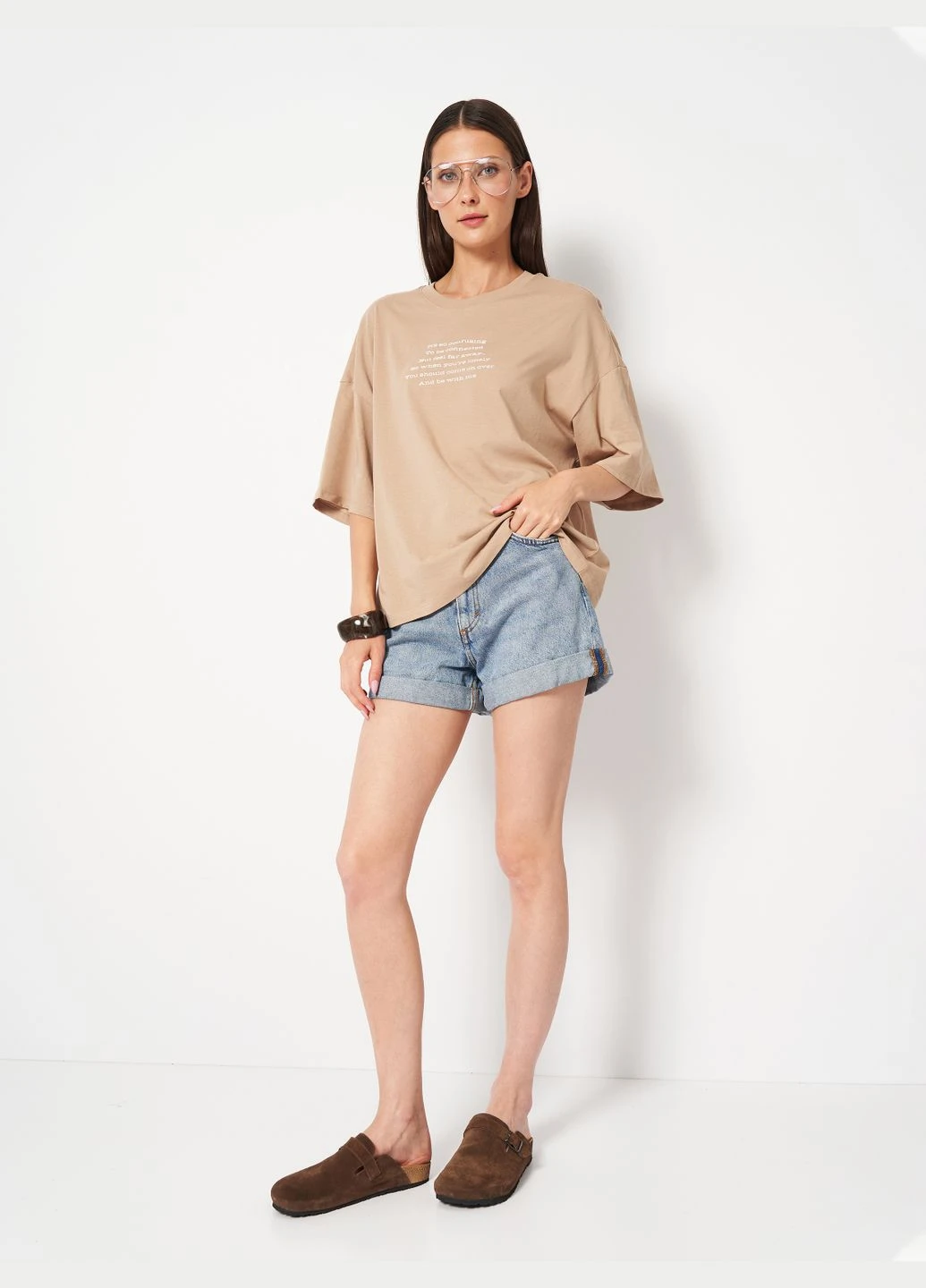 Укорочена футболка Monki - (340234146)