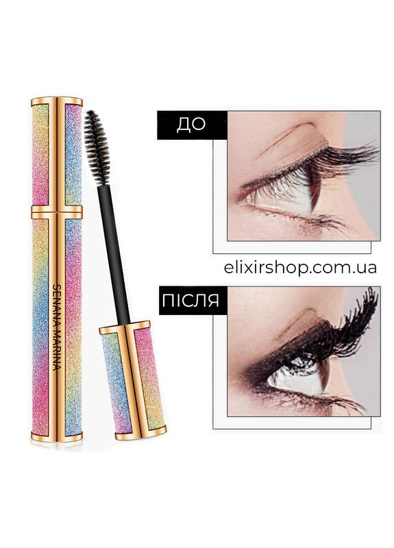 Набор 3в1: Тушь для ресниц + Подводкафломастер для глаз + Бальзам для губ Senana (315424269)