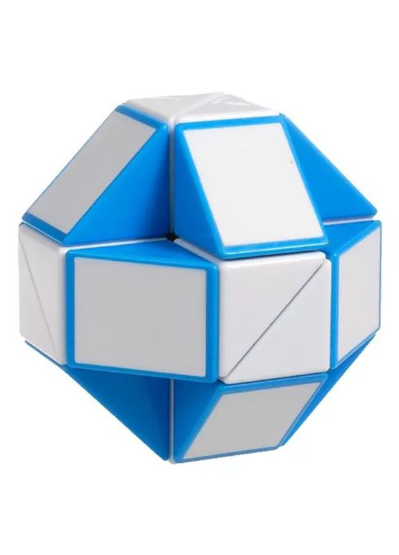 Змейка Рубика бело-голубая SCT401 в коробке Smart Cube (366038853)