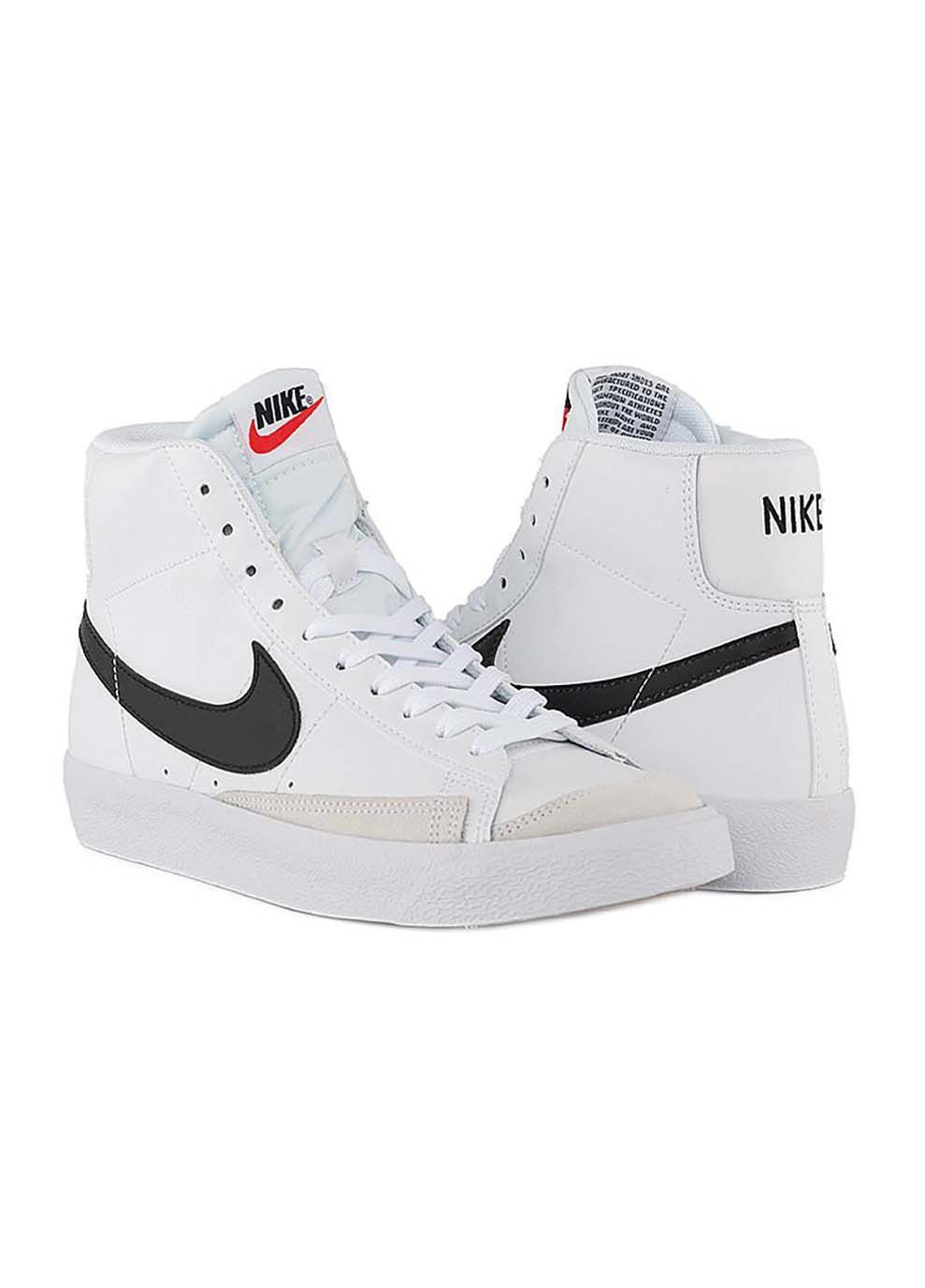 Білі Осінні дитячі кросівки blazer mid 77 білий Nike