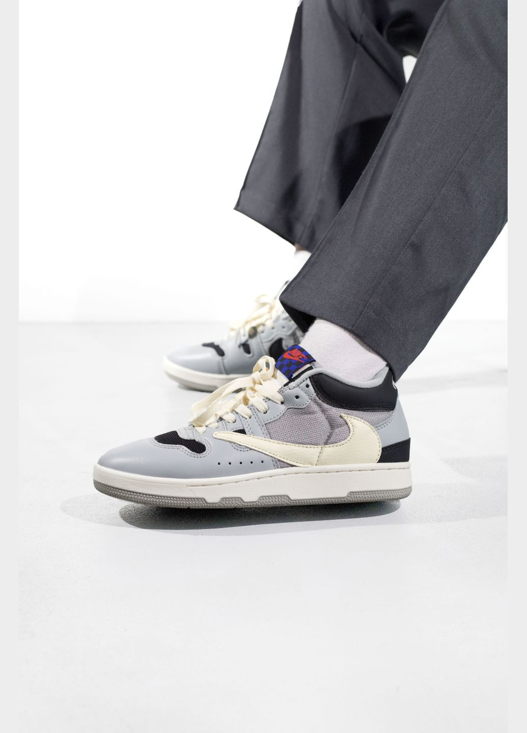 Сірі Осінні кросівки чоловічі nike mac attack grey beige | найк мак аттак сірі бежеві No Brand