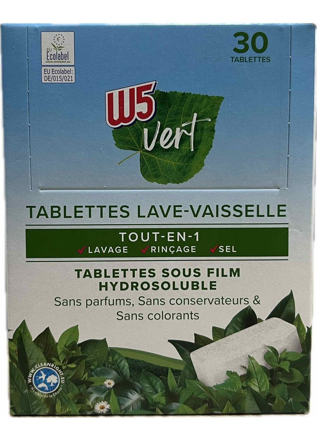 Таблетки для посудомоечных машин All in one Vert 30 шт W5 (306716961)