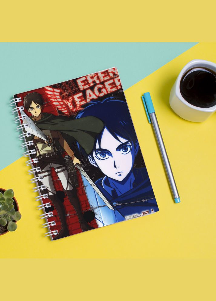 Скетчбук (Sketchbook) блокнот для рисования с принтом "Attack on Titan - Вторжение титанов 12" Кавун блокнот для малювання (316133050)