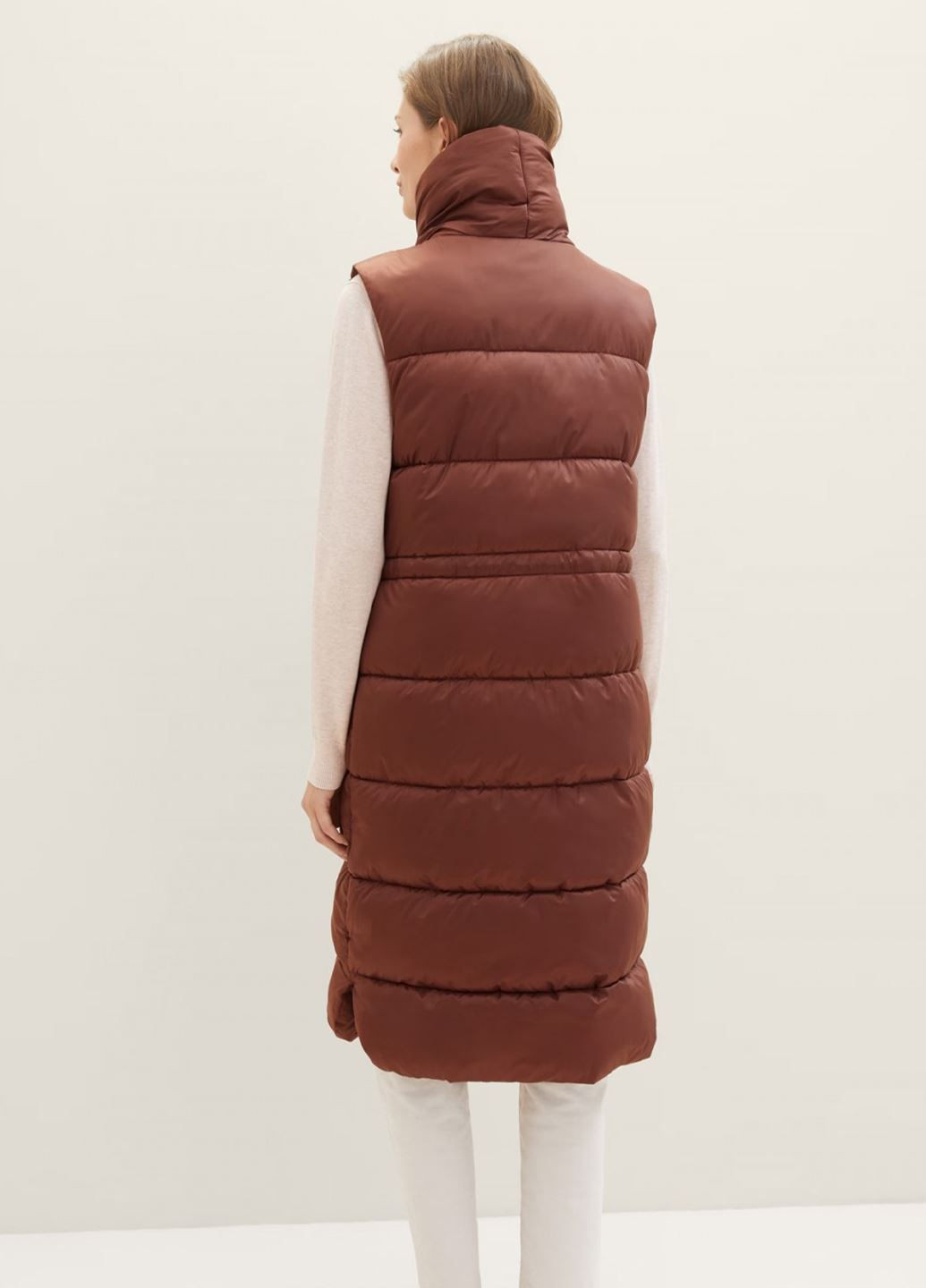 Жіночий довгий стьобаний жилет Tom Tailor (371871891)