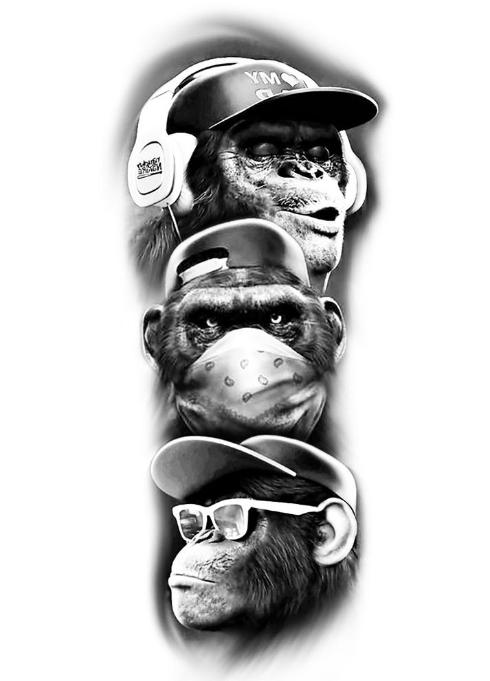 Набір алмазної вишивки "Нічого не чую, не бачу, не скажу..." Чарівний діамант (302752322)