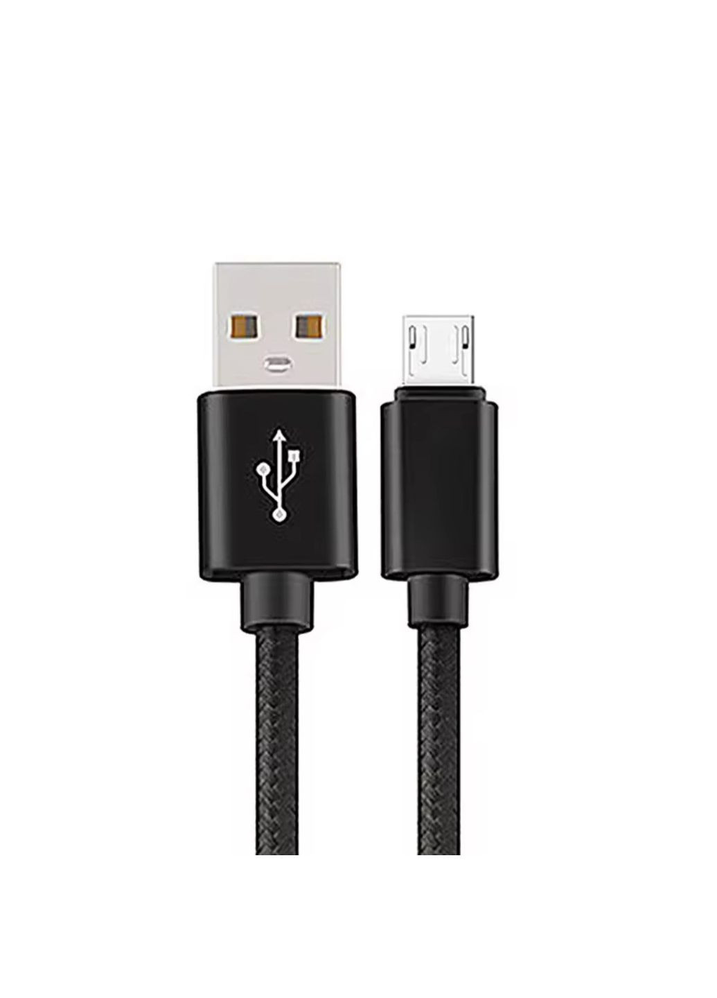 Чорний нейлоновий кабель Micro USB для швидкого заряджання та передавання даних (1 метр) No Brand (342067575)