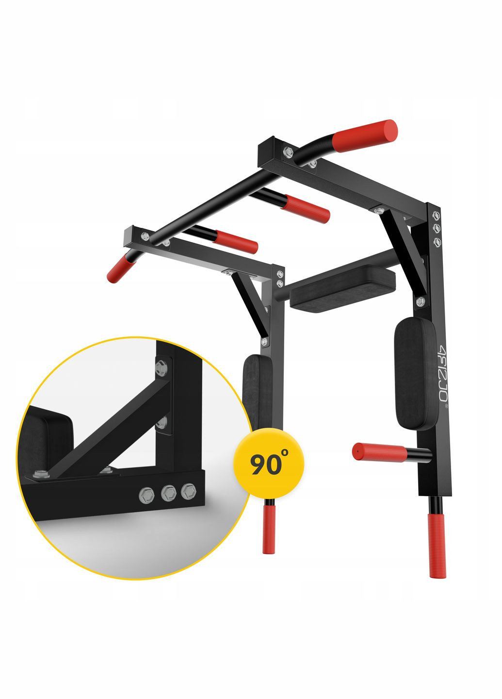 Турнік-бруси навісний 2 в 1 Black () 4FIZJO P-5905973402644 (311290617)