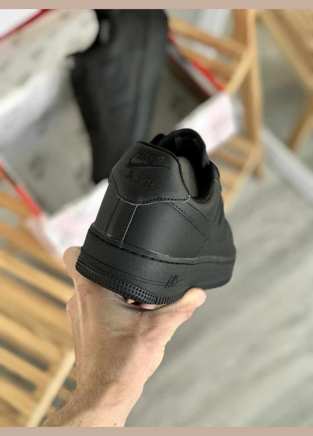 Кросівки жіночі і чоловічі Nike Air Force 1 low black | Найк Аір Форс 1 лов чорні No Brand чорні демісезони (307397816)