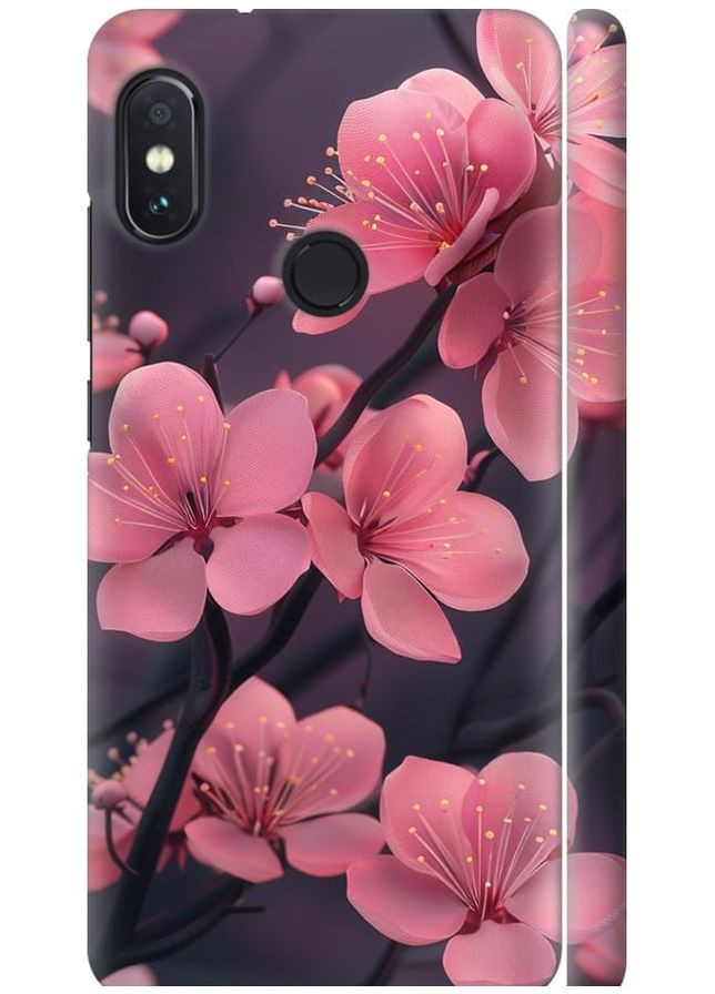 3D пластиковий матовий чохол 'Пурпурова сакура' для Endorphone Xiaomi Redmi Note 5 Pro (289133654)