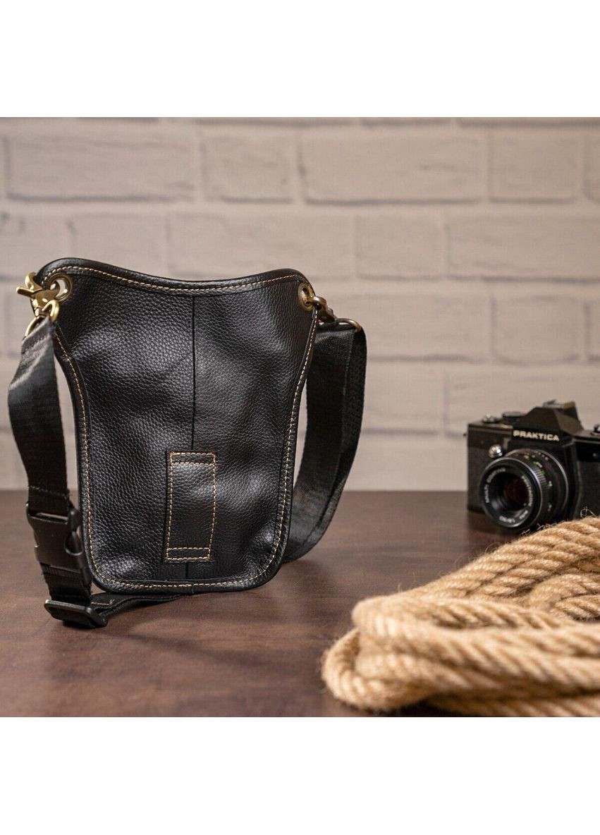 Сумка на пояс 14659 Чорна Vintage (366880696)