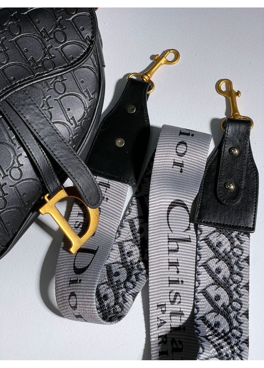 Сумка жіноча Christian Dior Saddle чорна сідло Сумка Крістіан Діор Крос-боді No Brand (355466990)