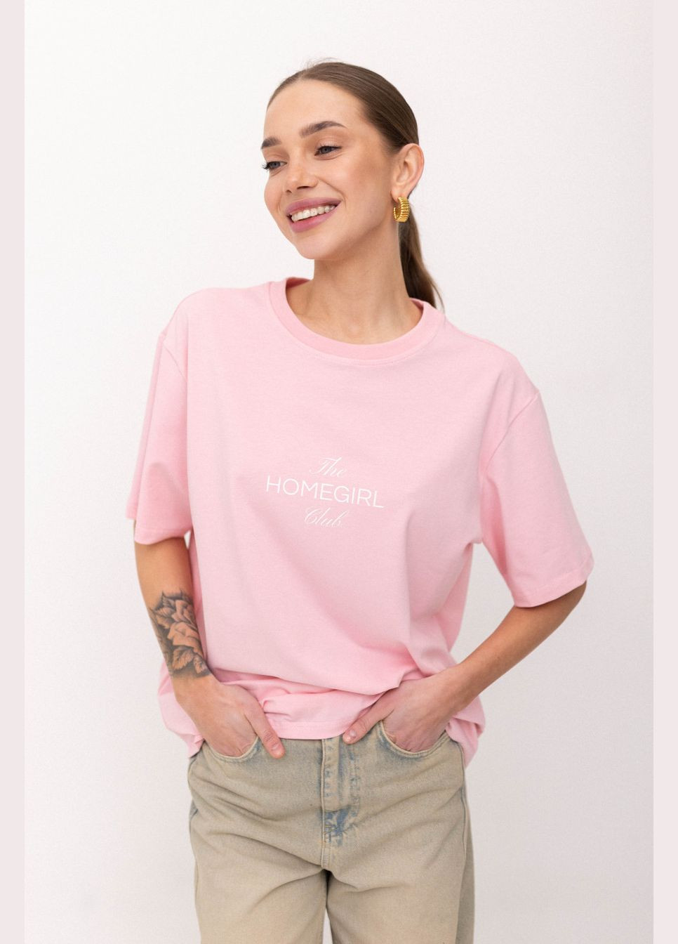 ФУТБОЛКА ОВЕРСАЙЗ THE HOMEGIRL CLU Twice - (322320320)