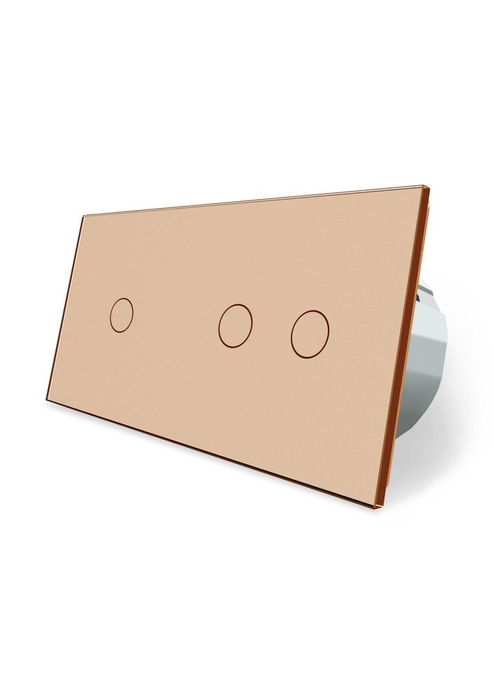 Умный сенсорный проходной/перекрестный выключатель 3 сенсора (1-2) стекло (VL-C701SZ/C702SZ-13) Livolo (371777225)