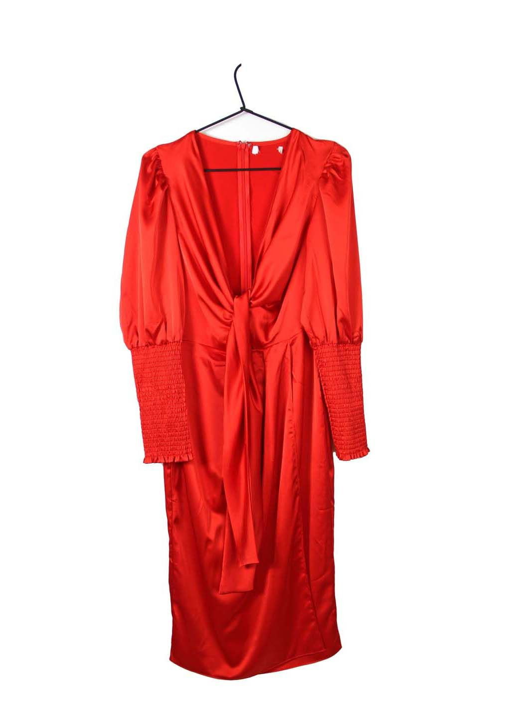 Красное платье Missguided однотонное